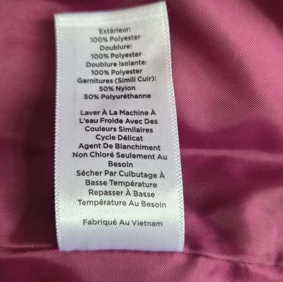 Talbots Quilted Barn Jacket - Raspberry Pink - L - Picture 9 of 9